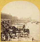 Beach and Bathing Machines [Blanchard Stereoview 1860s]